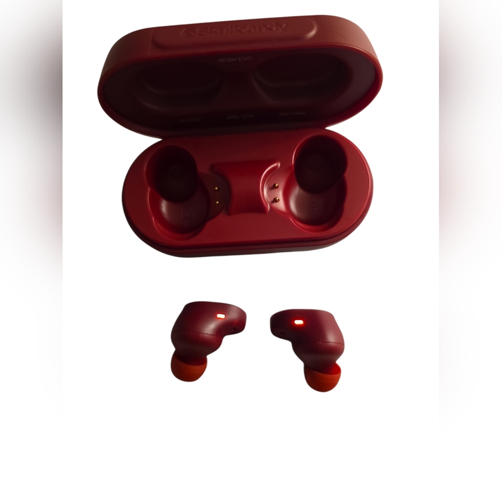 Skullcandy Red Earbud Headphones
